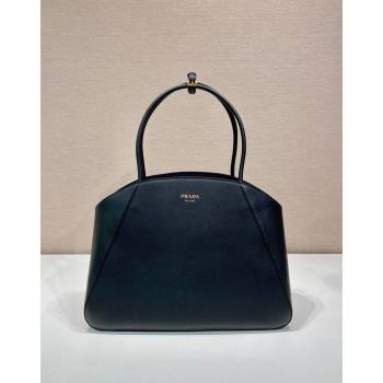 Prada Large Leather Tote bag Black 2024 1BG510 (YZ-240524002)