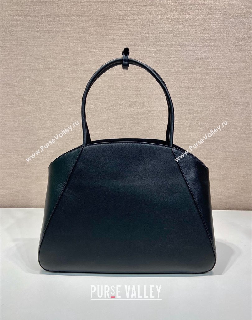 Prada Large Leather Tote bag Black 2024 1BG510 (YZ-240524002)