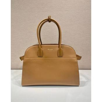 Prada Large Leather Tote bag with Buckle Brown 2024 1BG508 (YZ-240524003)