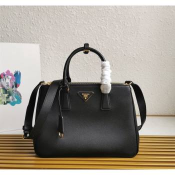 Prada Large Prada Galleria leather top handle bag Black 2024 1BA274 (YZ-240524012)
