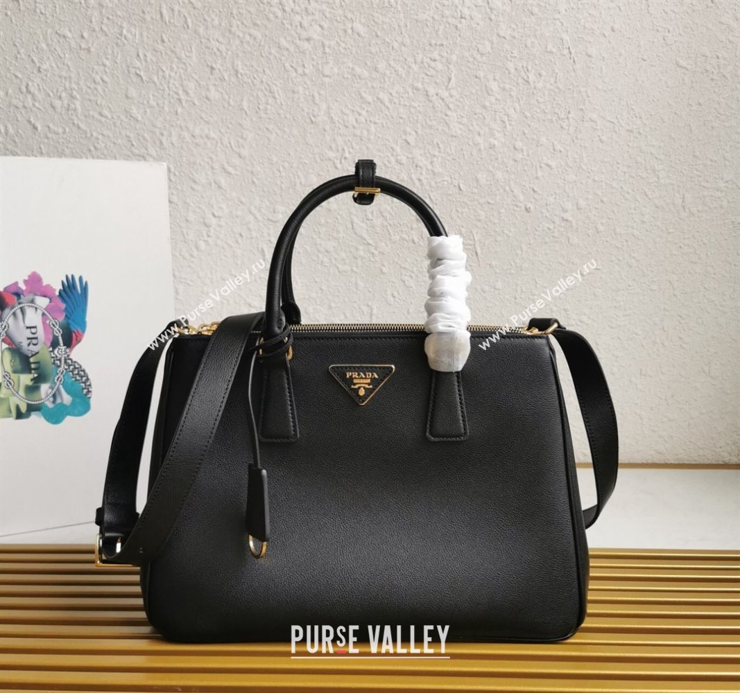 Prada Large Prada Galleria leather top handle bag Black 2024 1BA274 (YZ-240524012)