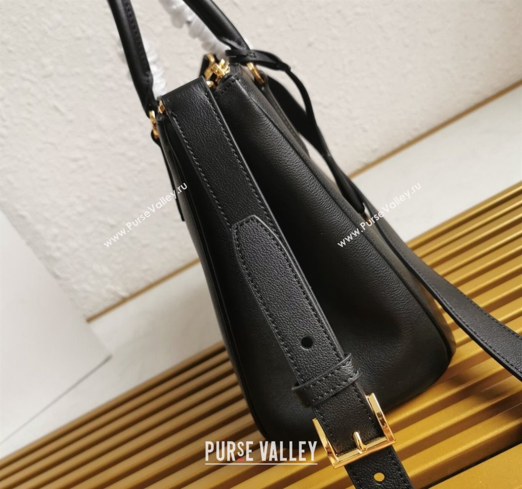 Prada Large Prada Galleria leather top handle bag Black 2024 1BA274 (YZ-240524012)