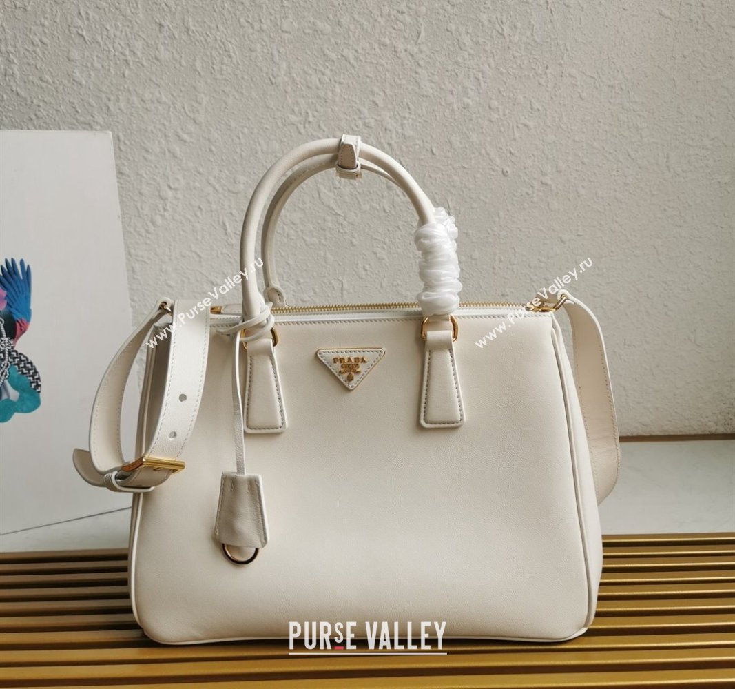 Prada Large Prada Galleria leather top handle bag White 2024 1BA274 (YZ-240524013)