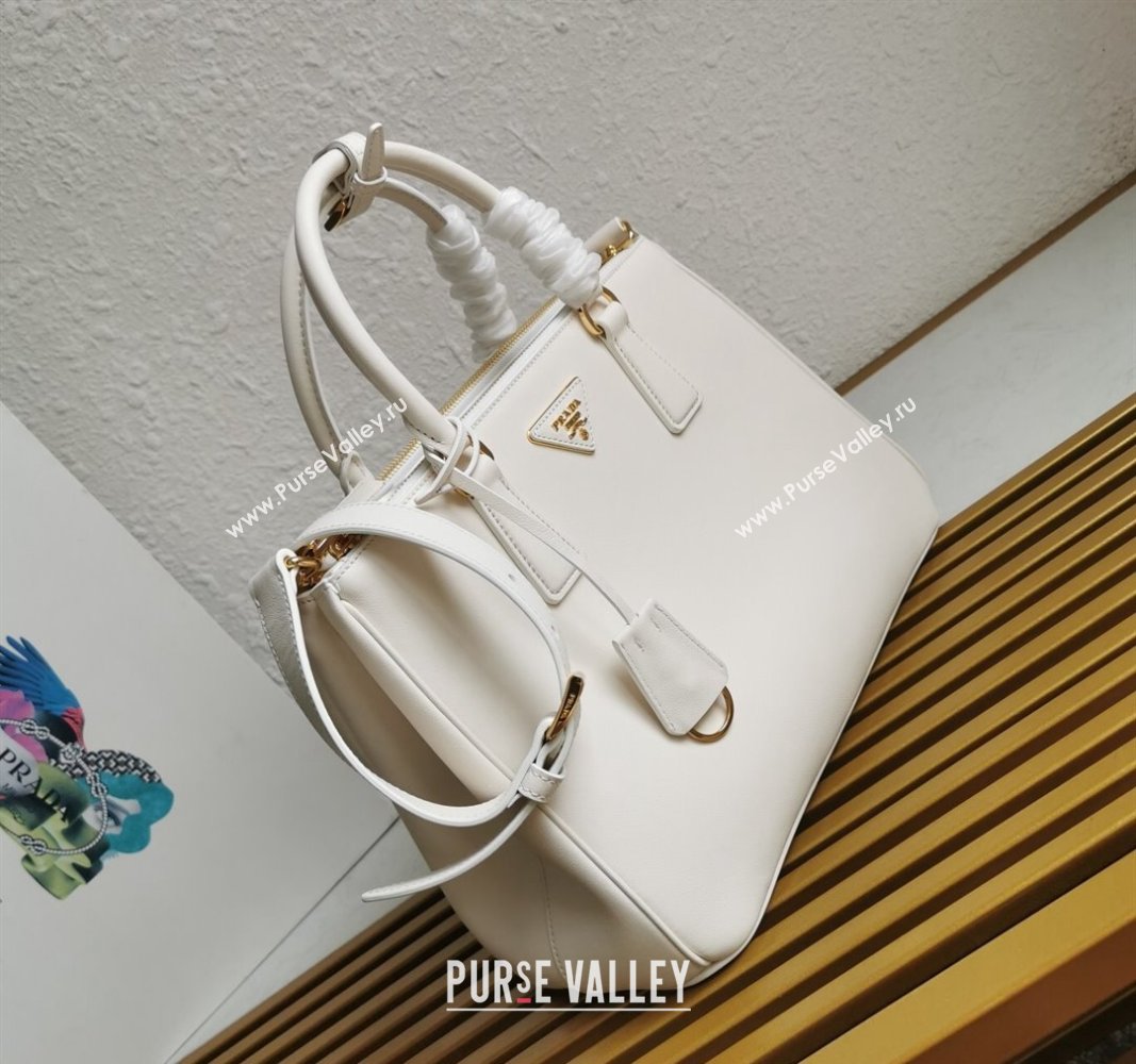 Prada Large Prada Galleria leather top handle bag White 2024 1BA274 (YZ-240524013)