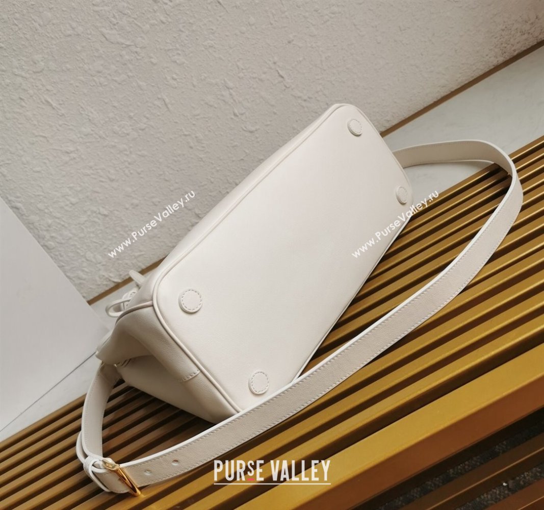 Prada Large Prada Galleria leather top handle bag White 2024 1BA274 (YZ-240524013)