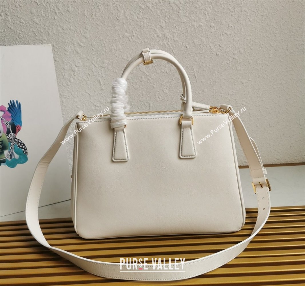 Prada Large Prada Galleria leather top handle bag White 2024 1BA274 (YZ-240524013)