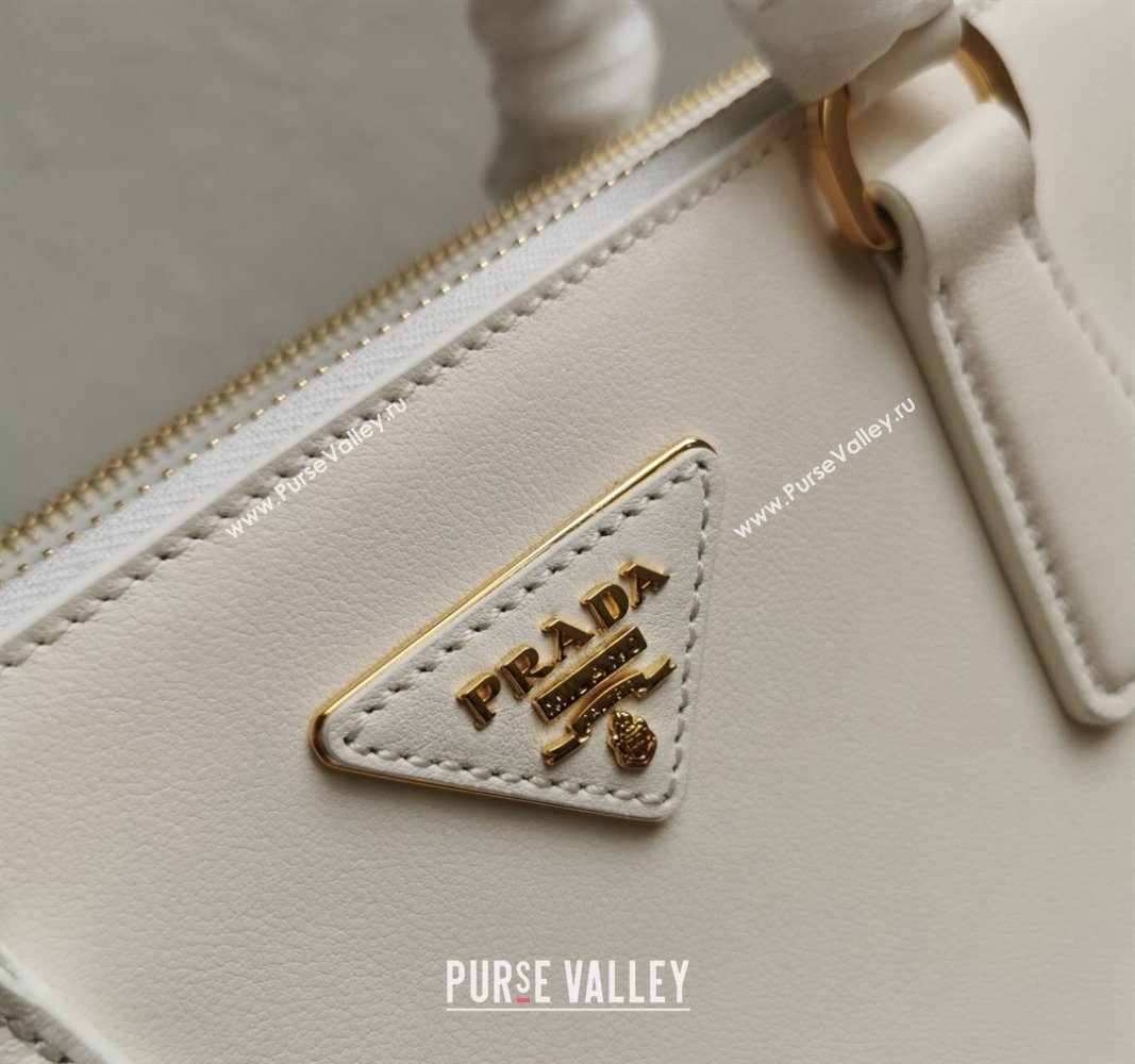 Prada Large Prada Galleria leather top handle bag White 2024 1BA274 (YZ-240524013)