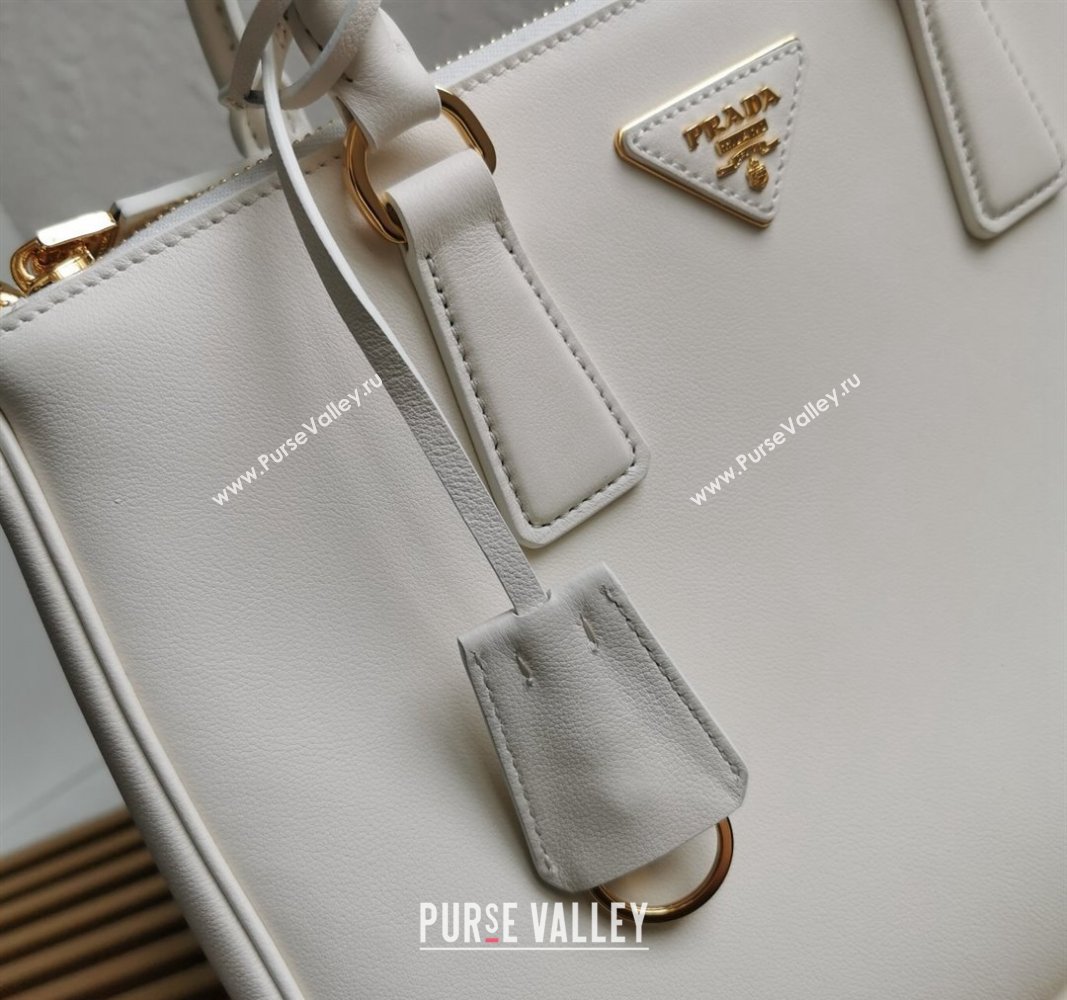 Prada Large Prada Galleria leather top handle bag White 2024 1BA274 (YZ-240524013)