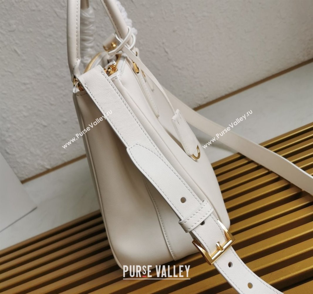 Prada Large Prada Galleria leather top handle bag White 2024 1BA274 (YZ-240524013)