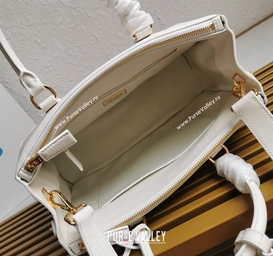 Prada Large Prada Galleria leather top handle bag White 2024 1BA274 (YZ-240524013)