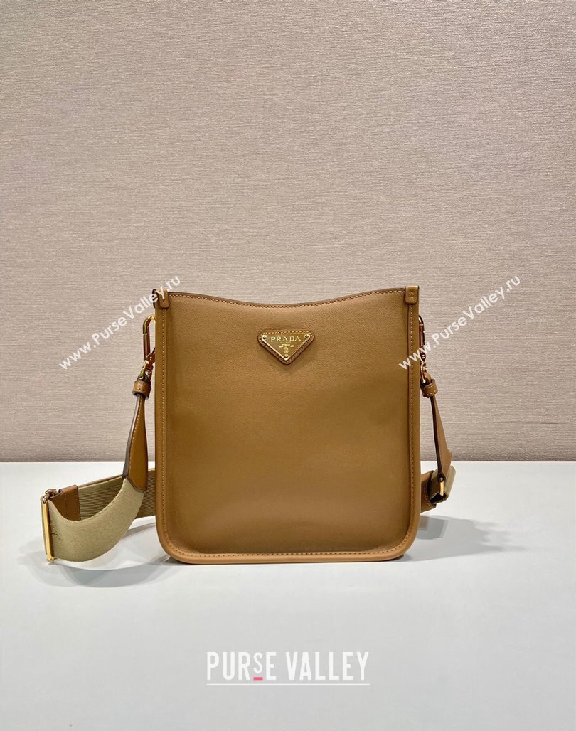 Prada Leather Bucket bag 1BH220 Brown 2024 (YZ-240524015)