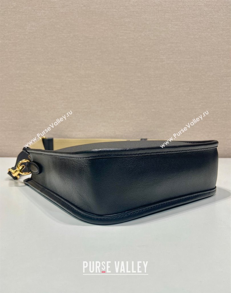 Prada Leather Bucket bag 1BH220 Black 2024 (YZ-240524016)