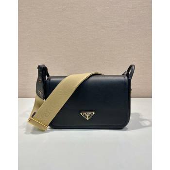 Prada Leather Shoulder bag 1BD372 Black 2024 (YZ-240524018)