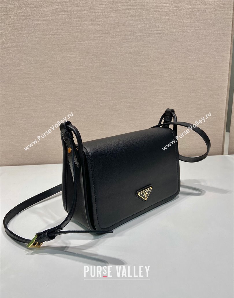 Prada Leather Shoulder bag 1BD372 Black 2024 (YZ-240524018)