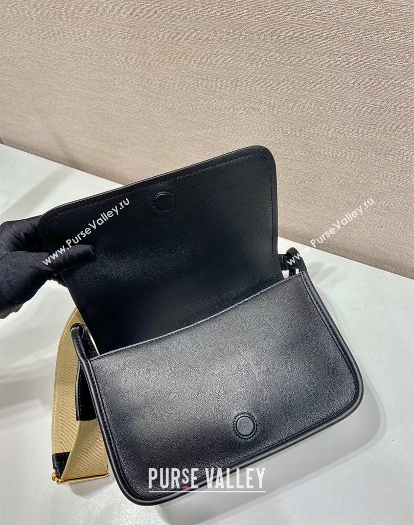 Prada Leather Shoulder bag 1BD372 Black 2024 (YZ-240524018)