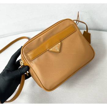 Prada Prada Re-Edition 1978 Re-Nylon and Saffiano leather mini shoulder bag Brown 2024 1BH218 (YZ-240524019)