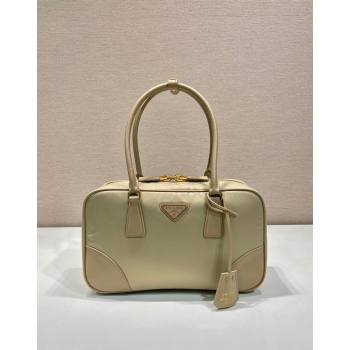 Prada Re-Edition 1978 medium Re-Nylon and Saffiano leather two-handle bag Beige 2024 1BB115 (YZ-240524023)