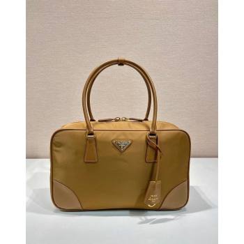 Prada Re-Edition 1978 large Re-Nylon and Saffiano leather two-handle bag Brown 2024 1BB114 (YZ-240524025)