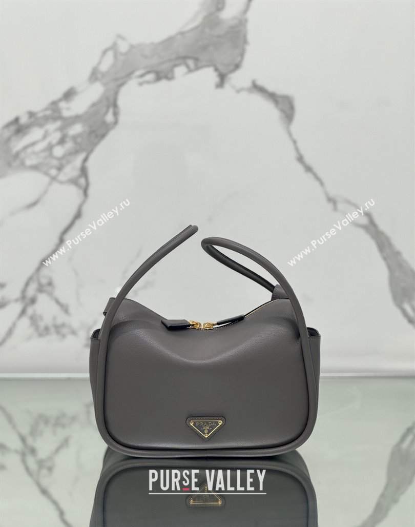 Prada Leather handbag Grey 2024 1BA451 (YZ-240524035)