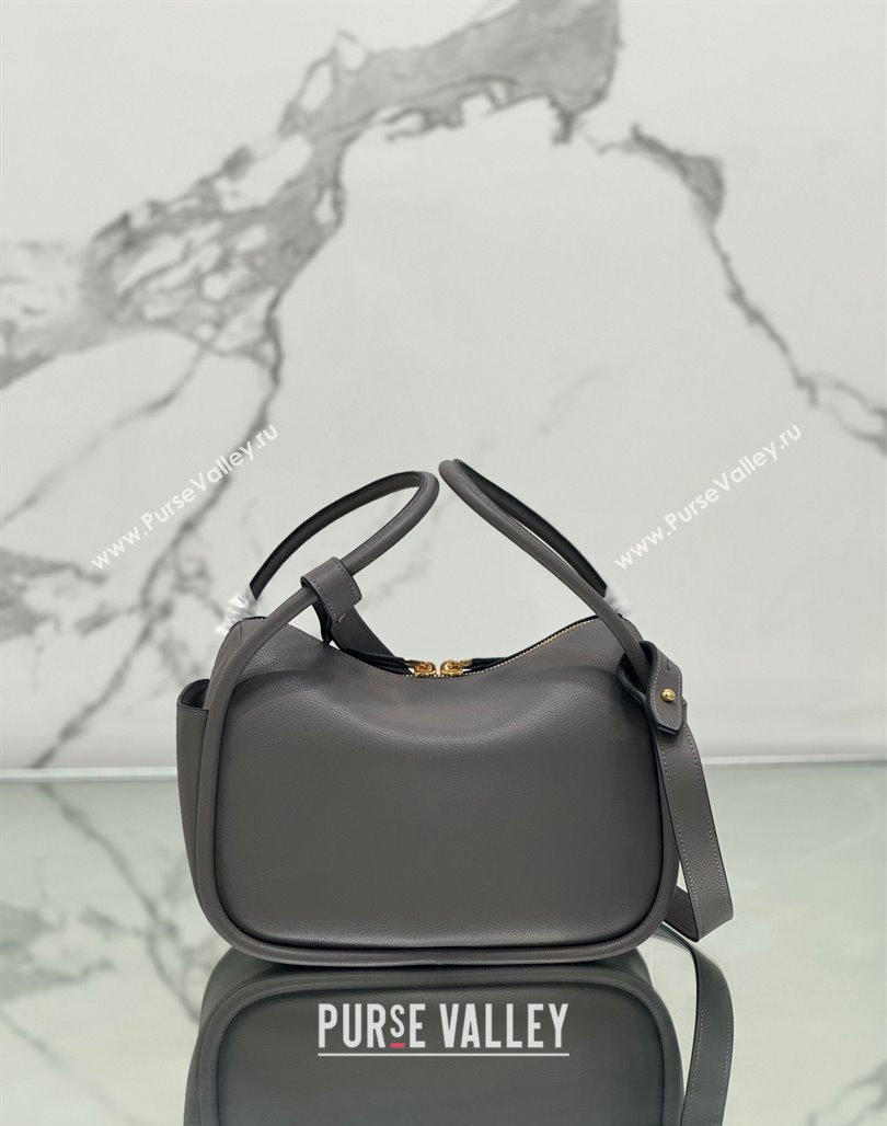 Prada Leather handbag Grey 2024 1BA451 (YZ-240524035)