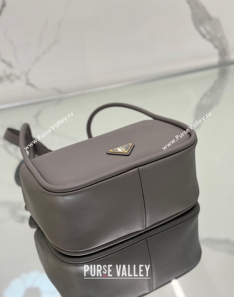 Prada Leather handbag Grey 2024 1BA451 (YZ-240524035)