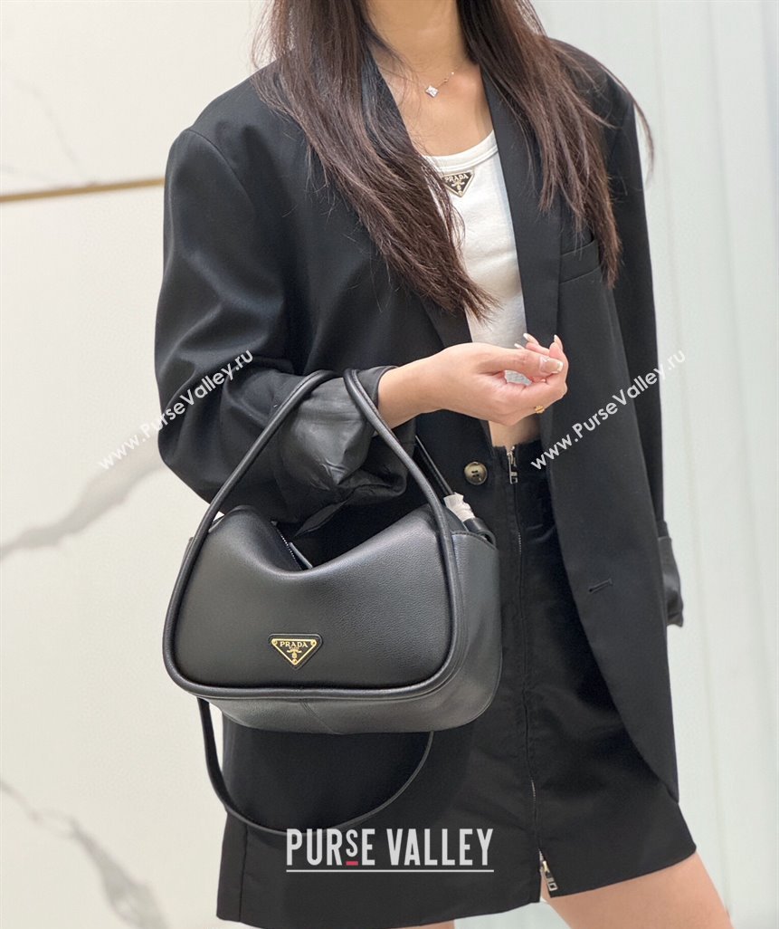 Prada Leather handbag Black 2024 1BA451 (YZ-240524036)