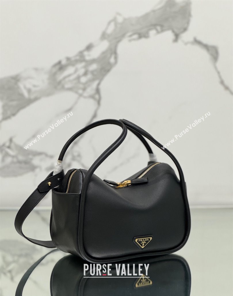 Prada Leather handbag Black 2024 1BA451 (YZ-240524036)