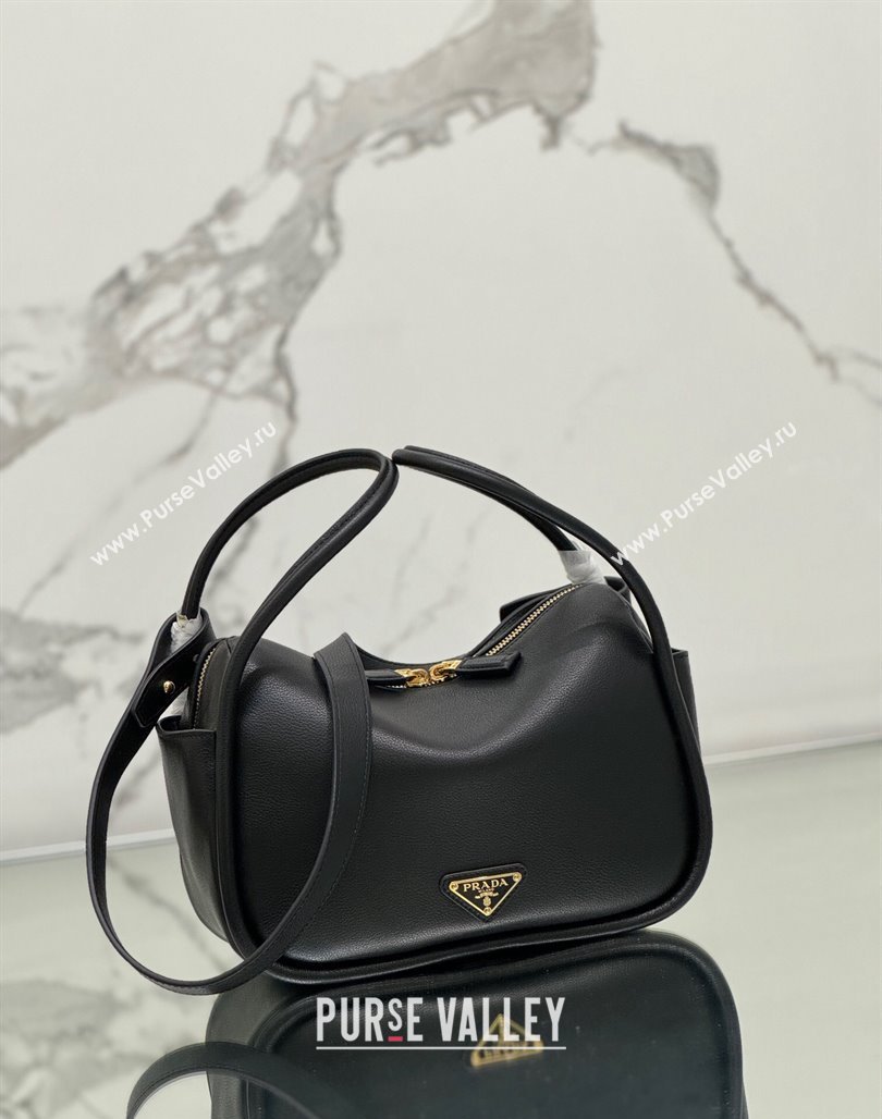 Prada Leather handbag Black 2024 1BA451 (YZ-240524036)