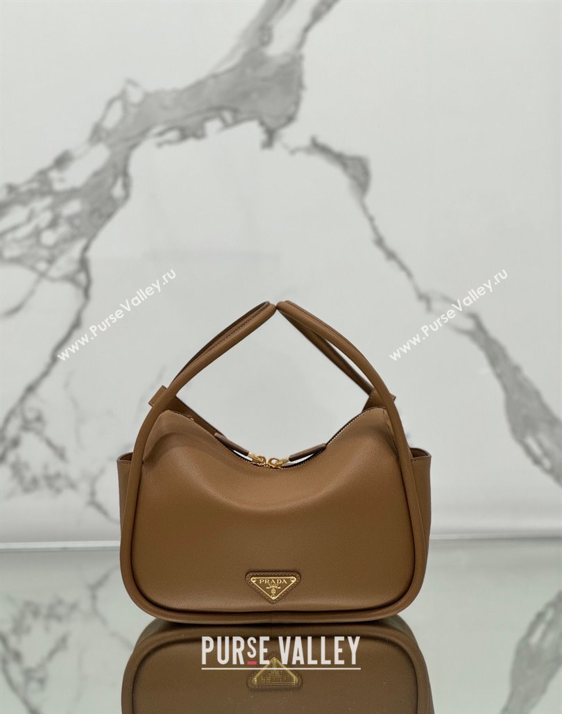 Prada Leather handbag Brown 2024 1BA451 (YZ-240524038)