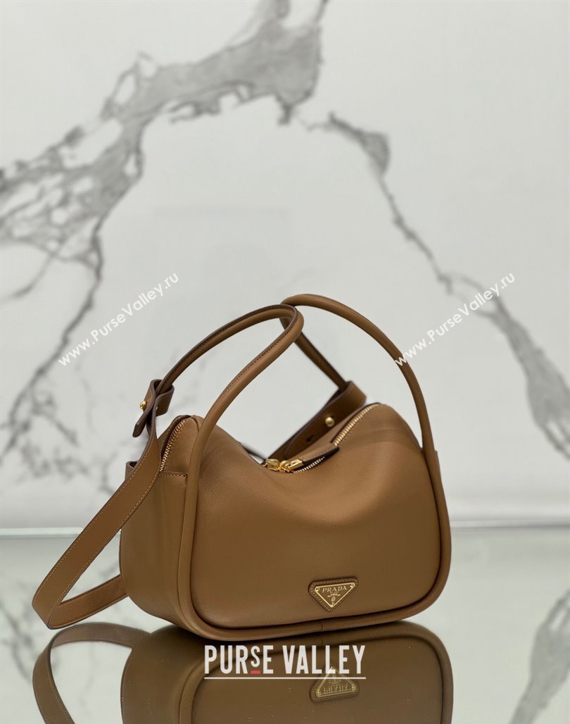 Prada Leather handbag Brown 2024 1BA451 (YZ-240524038)