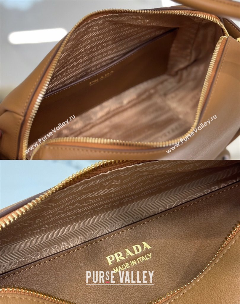 Prada Leather handbag Brown 2024 1BA451 (YZ-240524038)