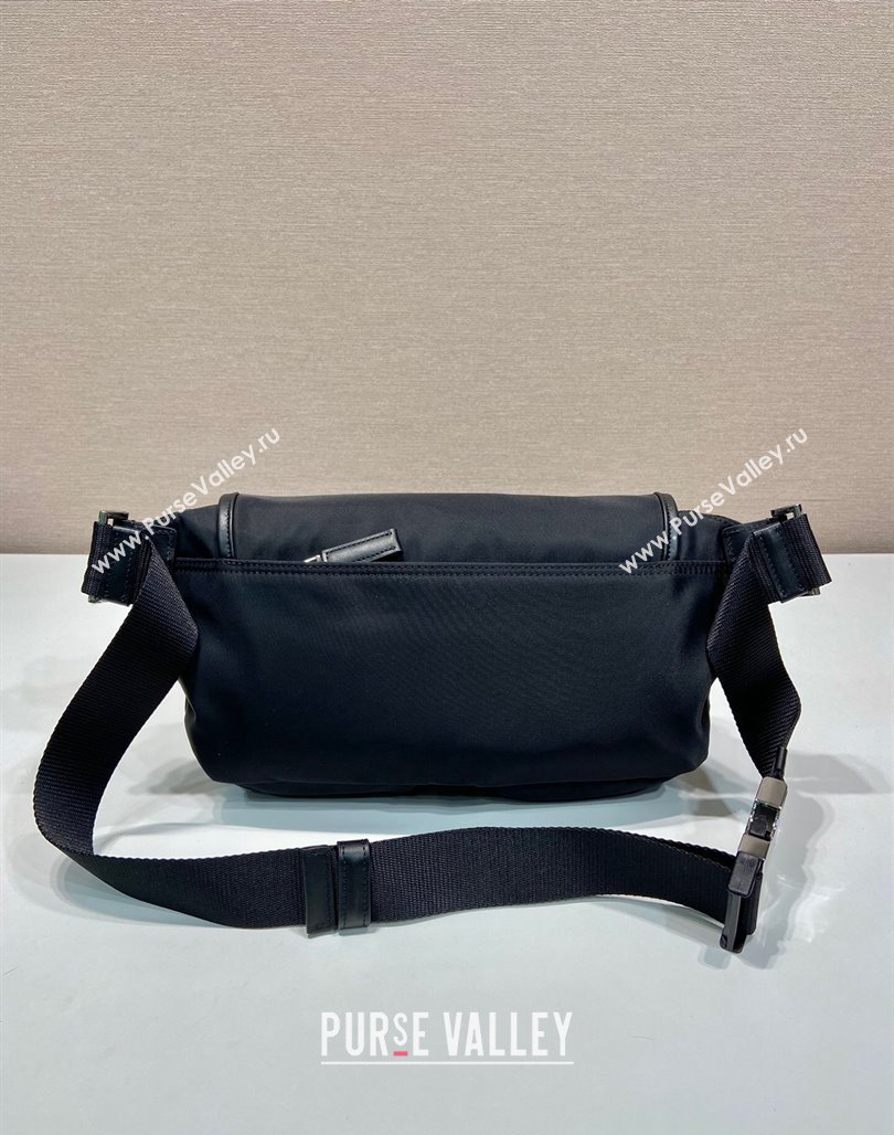 Prada Re-Nylon and leather belt bag Black 2024 2VH174 (YZ-240524043)