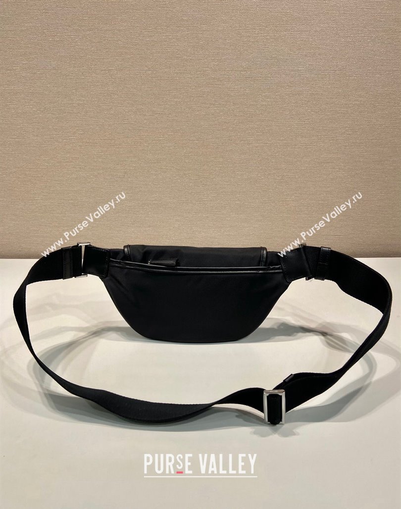 Prada Re-Nylon and leather belt bag Black 2VH176 2024 (YZ-240524044)