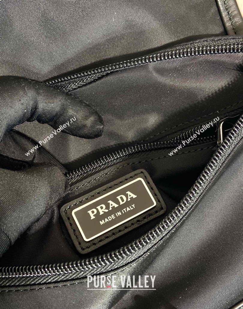 Prada Re-Nylon and leather belt bag Black 2VH176 2024 (YZ-240524044)