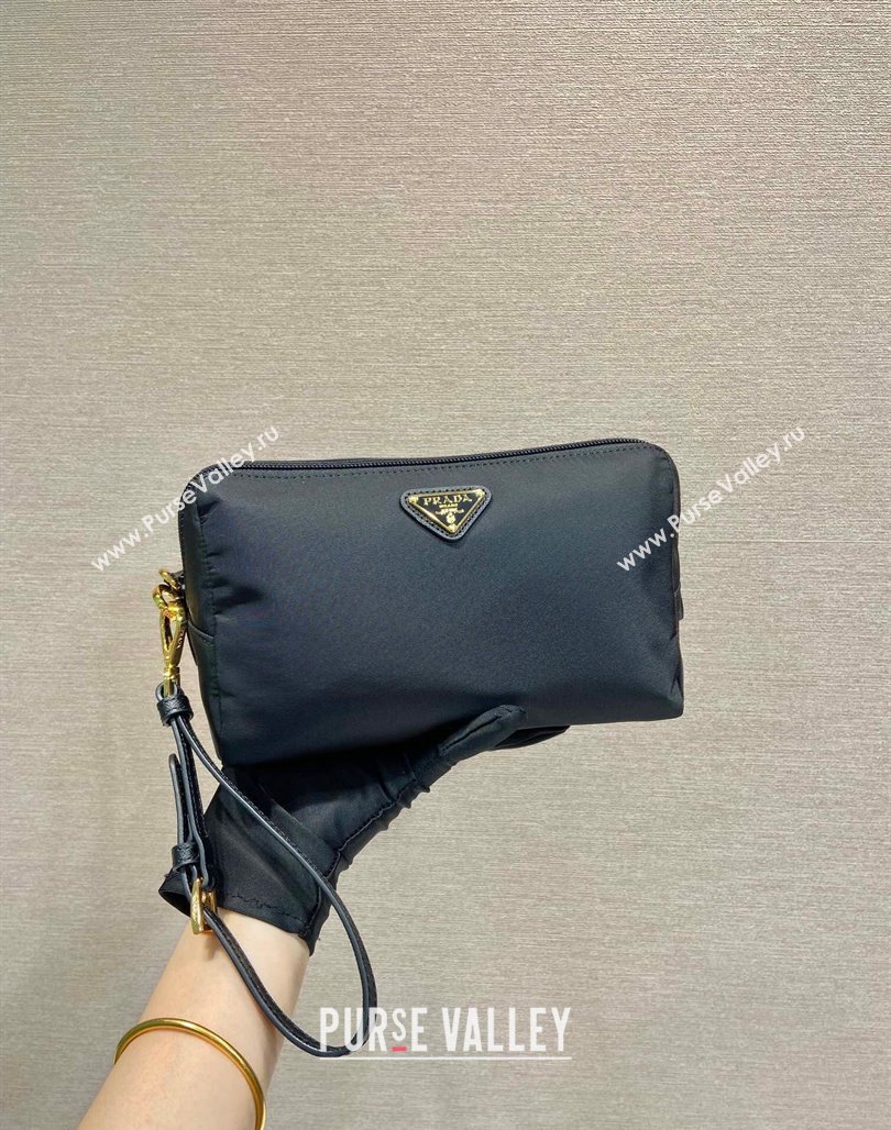 Prada Re-Nylon pouch Black/Gold 2024 1NS693 (YZ-240524051)