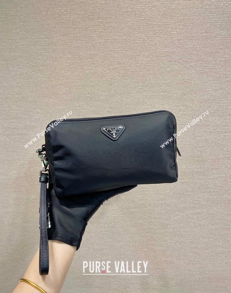 Prada Re-Nylon pouch Black/Silver 2024 1NS693 (YZ-240524052)