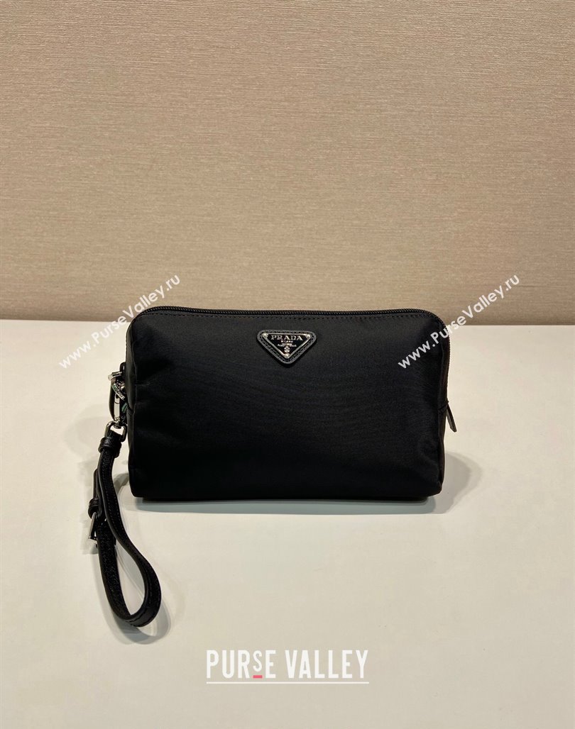 Prada Re-Nylon pouch Black/Silver 2024 1NS693 (YZ-240524052)