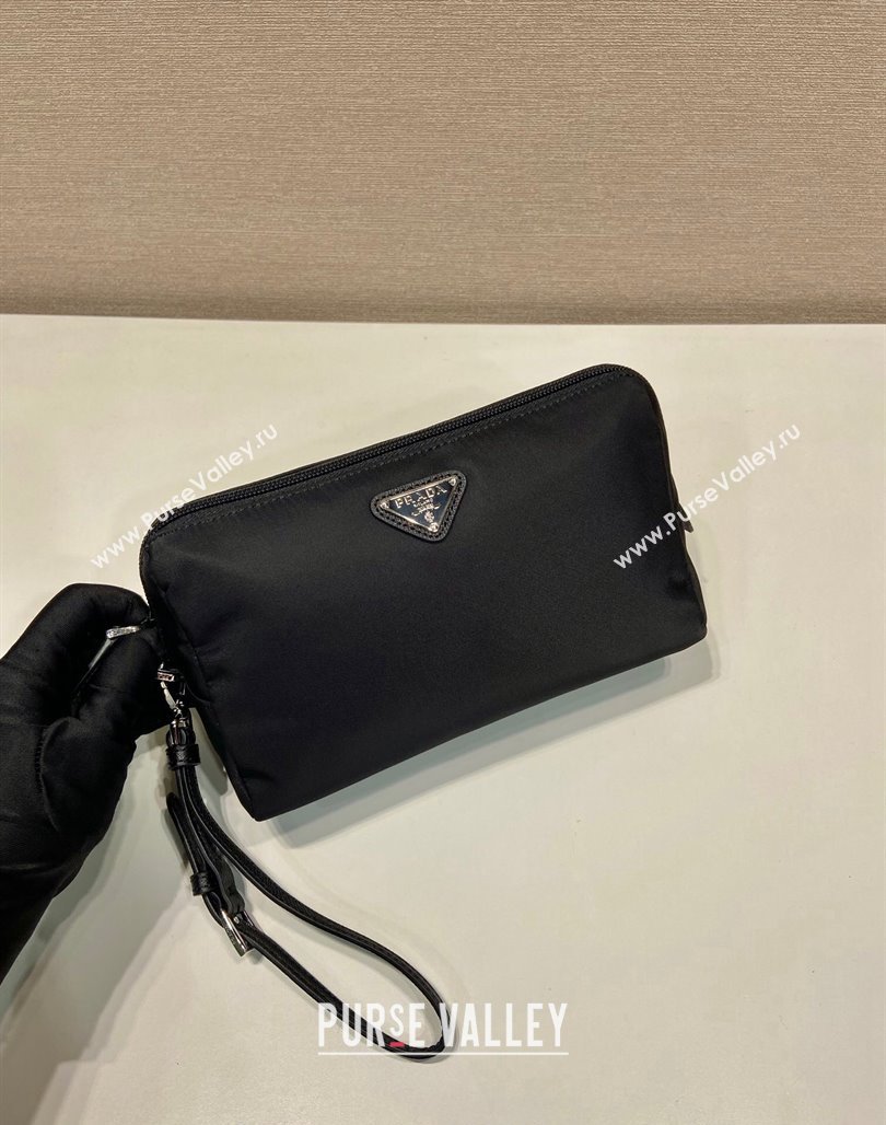 Prada Re-Nylon pouch Black/Silver 2024 1NS693 (YZ-240524052)