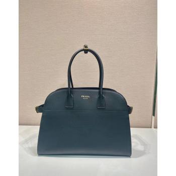 Prada Large Leather Tote bag with Buckle Black 2024 1BG508 (YZ-240524004)