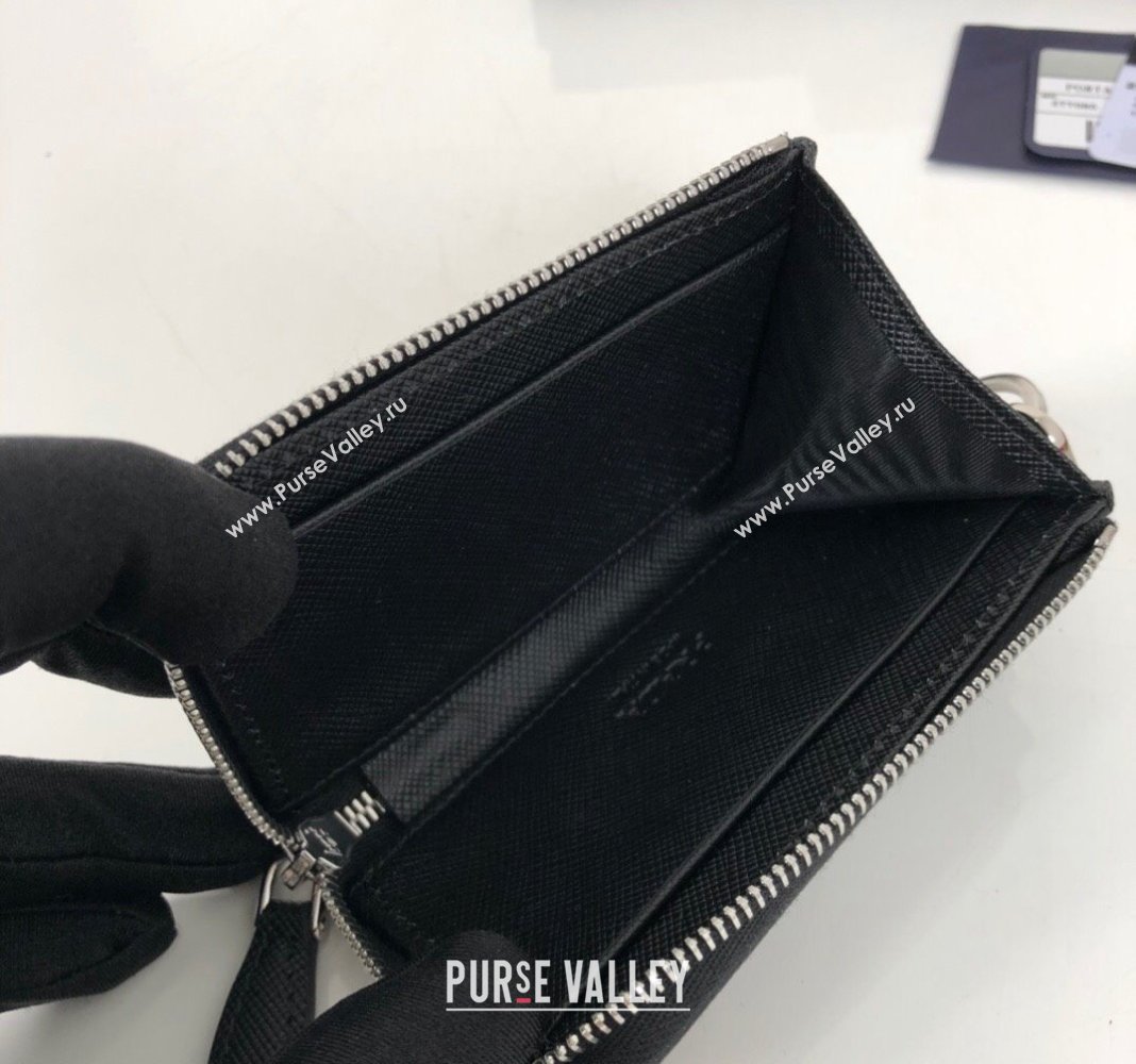 Prada Saffiano Leather Mini Pouch Black 2024 2TT085 (YZ-240524076)