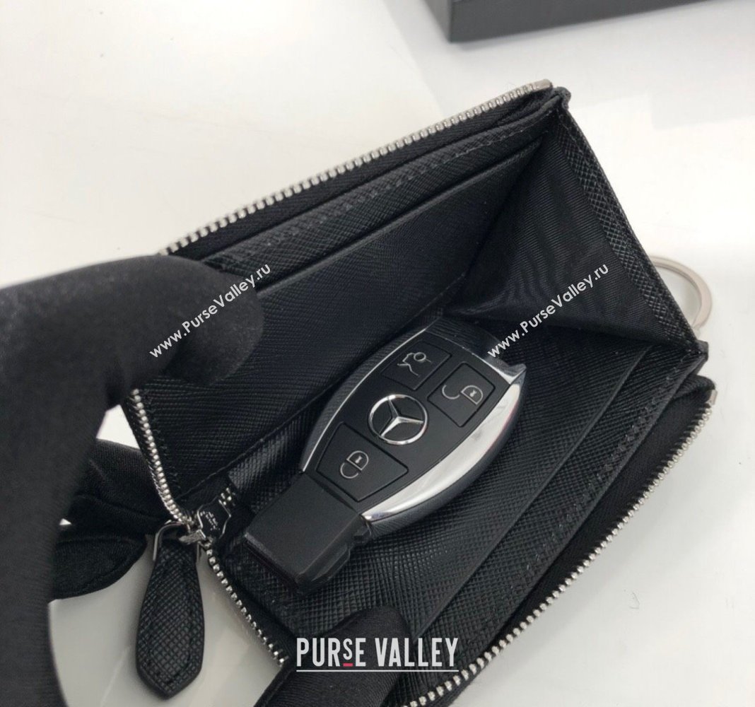 Prada Saffiano Leather Mini Pouch Black 2024 2TT085 (YZ-240524076)