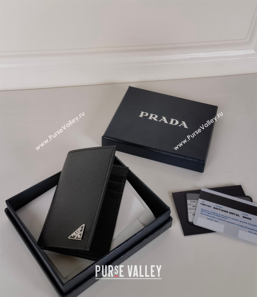 Prada Saffiano Leather Card Holder Wallet 2024 2MC101 (YZ-240524079)