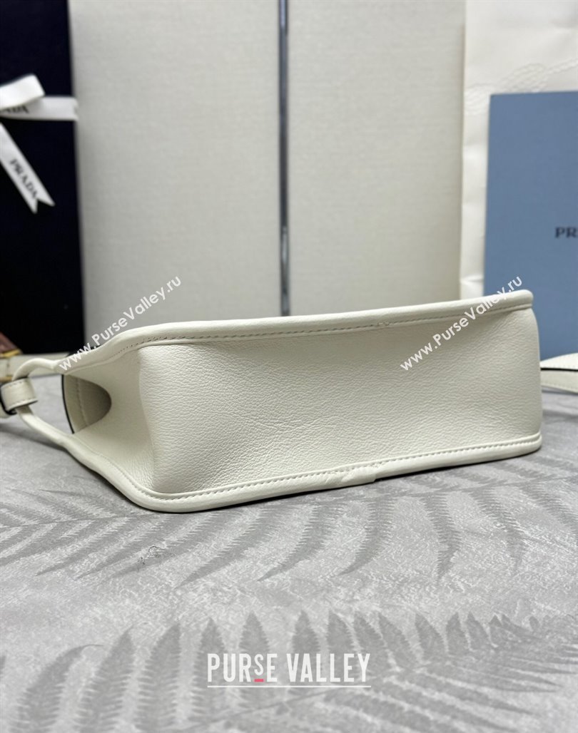 Prada Leather Shoulder bag 1BD372 White 2024 (YZ-240624054)