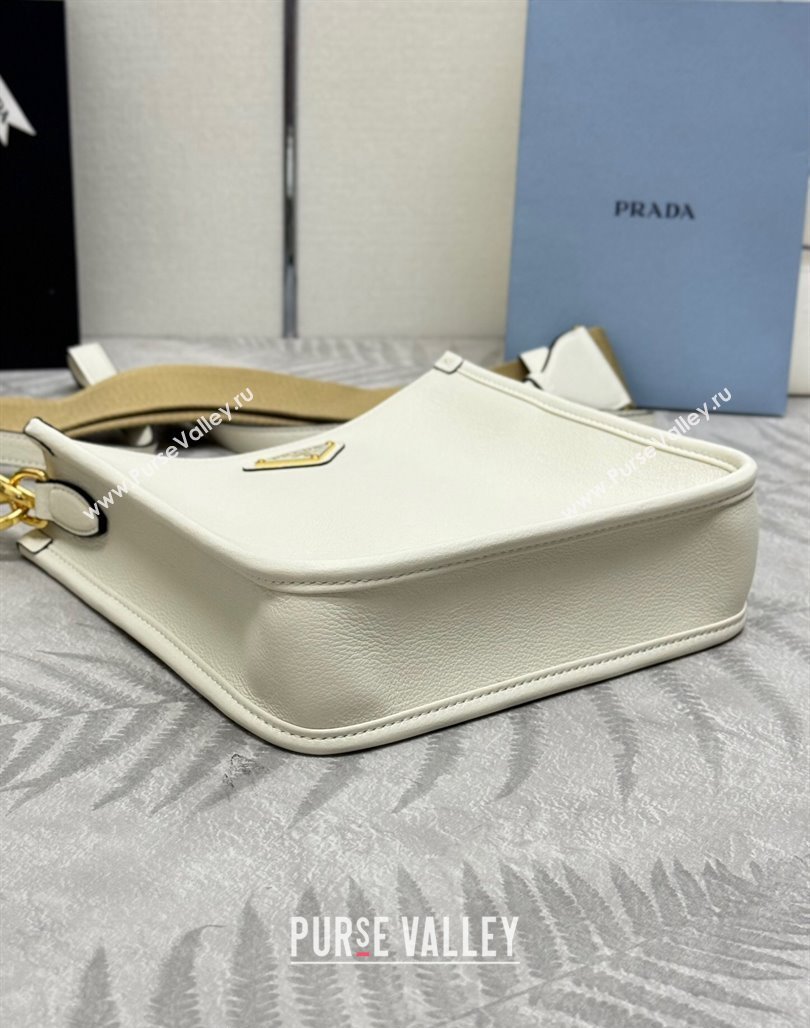 Prada Leather Bucket bag 1BH220 White 2024 (YZ-240624057)