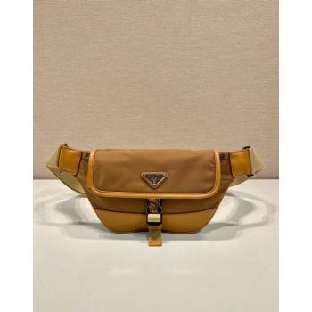 Prada Re-Nylon and leather belt bag 2VH176 Cork Beige 2024 (YZ-240624047)