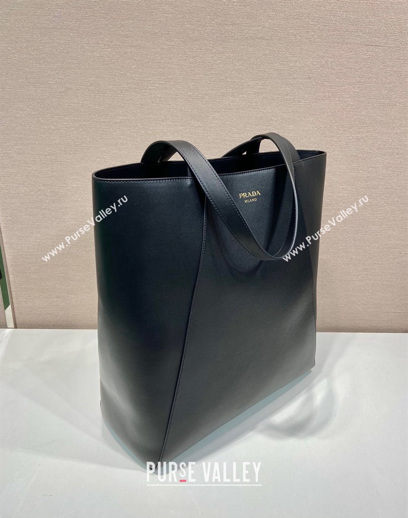 Prada Mens Leather tote bag Black 2024 2VG122 (YZ-240715039)