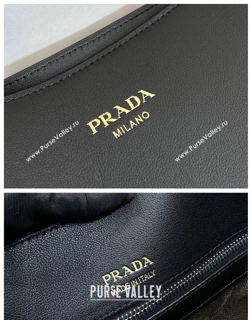 Prada Mens Leather tote bag Black 2024 2VG122 (YZ-240715039)