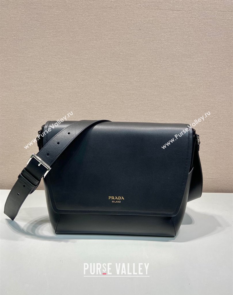 Prada Mens Large Leather shoulder bag Black 2024 2VD068 (YZ-240715043)