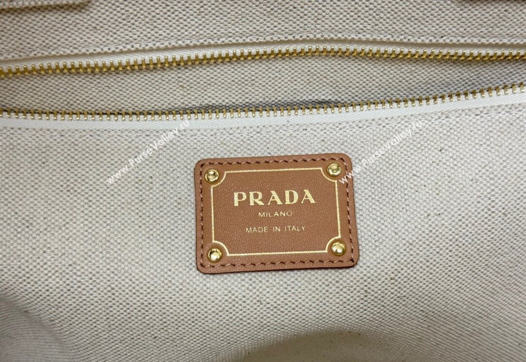 Prada Large linen blend tote bag 2024 1BG473 (YZ-240715047)