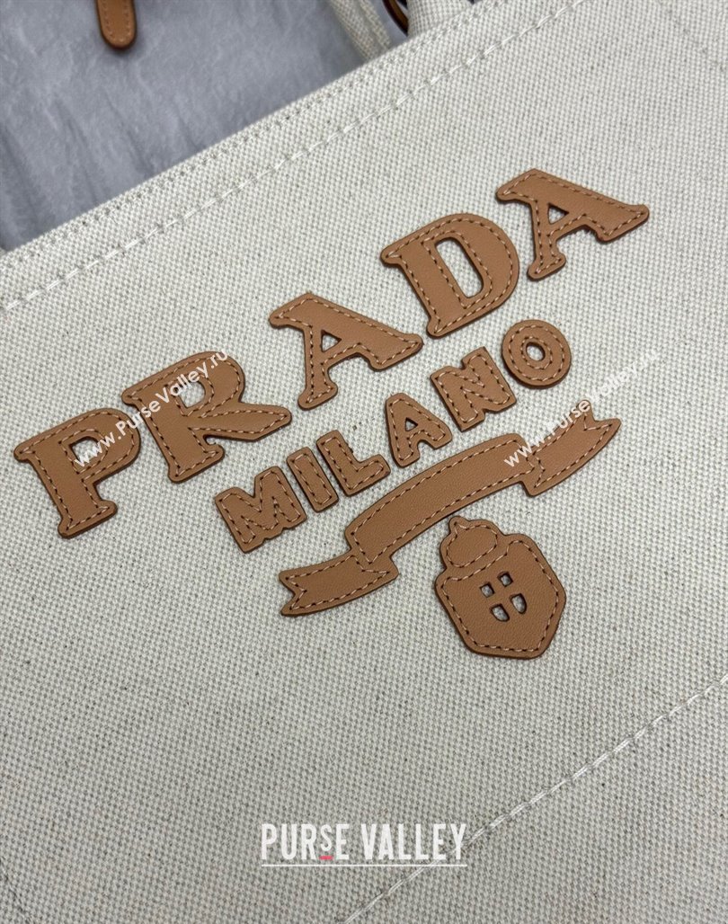 Prada Medium linen blend tote bag 2024 1BG474 (YZ-240715048)